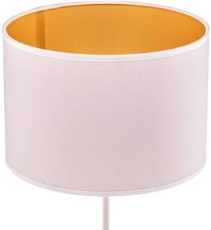 Tafellamp Roller, wit/goud, hoogte 50 cm wit, goud