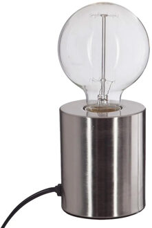 Tafellamp Saba - metaal - zilver - H10 cm - Leeslampje - Designlamp