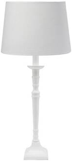 tafellamp Salong Sofia Lin, wit 55 cm stof/metaal