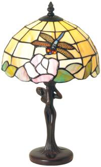 Tafellamp Sirin in Tiffany-stijl meerkleurig