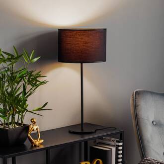 Tafellamp Soho, cilindrisch 56 cm zwart/goud zwart, goud