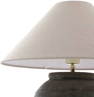 tafellamp Thalorin, hoogte 46 cm, keramiek grijs