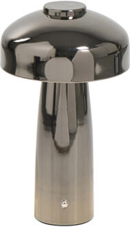 Tafellamp Tinn Antraciet USB - 25,5x15x15 Cm - Metaal - Grijs