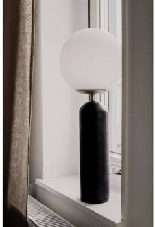 tafellamp Torrano, zwart, hoogte 53 cm zwart, wit, geborsteld messing