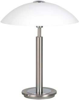 Tafellamp Touch H 35 Cm Ø 30 Cm Mat Chroom Zilverkleurig