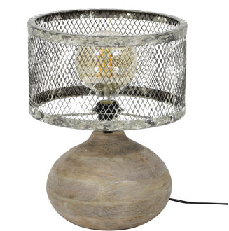 Tafellamp Trunk van 40 cm hoog - Verweerd koper Koper,Verweerd koper