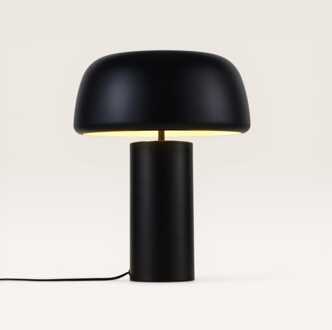 Tafellamp Voryn nero m - Zwarte paddenstoel lamp van metaal voor binnen - Zonder lichtbron Mat zwart