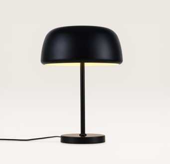 Tafellamp Voryn nero s - Zwarte paddenstoel lamp van metaal voor binnen - Zonder lichtbron Mat zwart