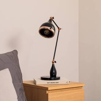 Tafellamp Yildo 7015, zwart/koper, metaal, hoogte 50 cm zwart, koper
