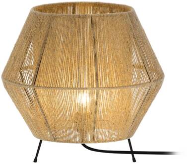 Tafellamp Zaira in beige beige, zwart