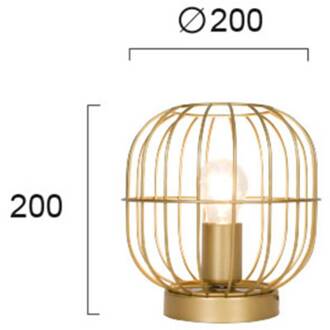 Tafellamp Zenith in kooivorm, goud