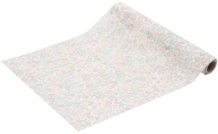 Tafelloper Bloemen Pastel (500x30cm) Multikleur - Print