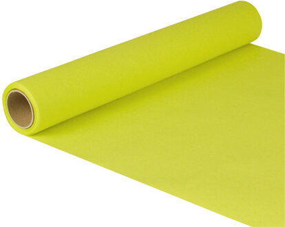 Tafelloper - limegroen - 500 x 40 cm - papier - tafelkleed loper