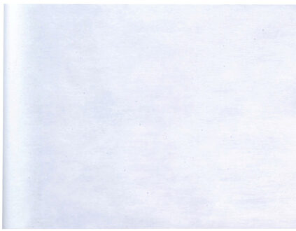 Tafelloper op rol - polyester - wit - 30 cm x 10 m - Feesttafelkleden