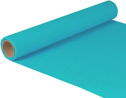 Tafelloper - turquoise - 500 x 40 cm - papier - tafelkleed loper - tafelversiering