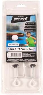 Tafeltennis netje met 2x klemschroeven - Tafeltennisset Wit