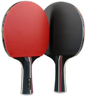 Tafeltennis Racket Set Professionele Rubber Ping Pong Racket 2-Speler Set Lichtgewicht Krachtige Goede Controle Ping Pong Paddle Vertical rackets