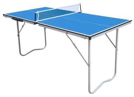 Tafeltennistafel Mini 1500 Basic inklapbaar in blauw Indoor inklapbare & draagbare tafeltennis tafel