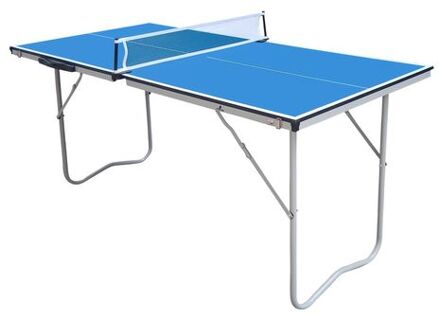 Tafeltennistafel Mini 1500 Basic inklapbaar in blauw Indoor inklapbare & draagbare tafeltennis tafel