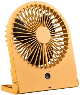 Tafelventilator Breezy H 23 cm oplaadbaar geel