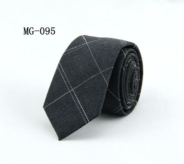TagerWilen Stropdassen Voor Mannen 6cm Skinny Denim Katoenen Banden Blauw Solid Stropdas Plaid Gestreepte Smalle Gravata Business t-02 donker grijs
