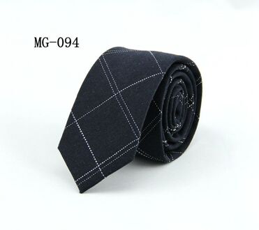 TagerWilen Stropdassen Voor Mannen 6cm Skinny Denim Katoenen Banden Blauw Solid Stropdas Plaid Gestreepte Smalle Gravata Business t-02 marine blauw