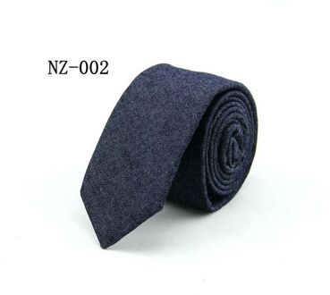 TagerWilen Stropdassen Voor Mannen 6cm Skinny Denim Katoenen Banden Blauw Solid Stropdas Plaid Gestreepte Smalle Gravata Business t-02 NZ-002