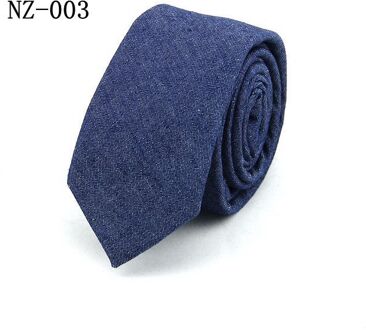 TagerWilen Stropdassen Voor Mannen 6cm Skinny Denim Katoenen Banden Blauw Solid Stropdas Plaid Gestreepte Smalle Gravata Business t-02 NZ-003