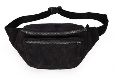 Taille tas Vrouwen zakken casual schoudertas mode Messenger bag Dames Handtas fanny pack pochete marsupio donna #20 Zwart