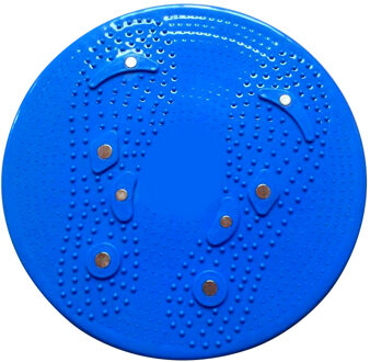 Taille Twisting Disc Geen-Slip Praktische Rotary Disc Home Pols Aërobe Oefening Wobble Roterende Sport Magnetische Massage Plaat Blauw