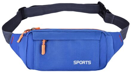 Taille Verpakking Vrouwen Running Waterdichte Heuptas Mobiele Telefoon Houder Gym Fitness Reizen Pouch Riem Borst Zakken blauw