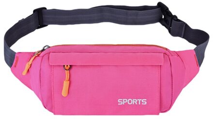 Taille Verpakking Vrouwen Running Waterdichte Heuptas Mobiele Telefoon Houder Gym Fitness Reizen Pouch Riem Borst Zakken roze