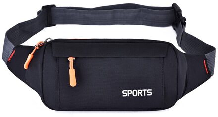Taille Verpakking Vrouwen Running Waterdichte Heuptas Mobiele Telefoon Houder Gym Fitness Reizen Pouch Riem Borst Zakken zwart
