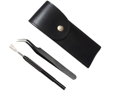 Tainless Staal Tick Luis Flea Tweezer Clip Tang Tick Pincet Voor Pet Hond Kat Supplies Tick Pincet Voor Katten Huisdier producten zwart