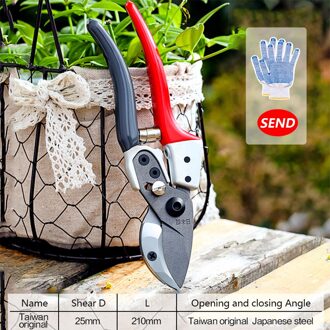 Taitu Plant Trim Tuinieren Snoeischaar Die Kan Cut Takken Van 35Mm Diameter Fruit Bomen Bloemen Takken En Schaar Rood