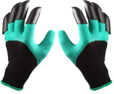 Taitu Tuin Handschoenen Met Klauwen Tuin Rubberen Handschoenen Tuinieren Graven Planten Abs Plastic Duurzaam Waterdicht Werk Handschoen Outdoor Rood