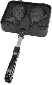 Taiyaki Japanse Vis-Vormige Bakvormen Waffle Pan Maker Japanse Pannenkoek Dubbele Pan Rvs Koekenpan Thuis Taart Gereedschap
