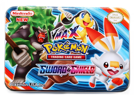 TAKARA TOMY 42pcs Pokemon /set Iron Box Battle Toys Hobbies Hobby Collectibles Game Cards Collection Anime Cards for Children