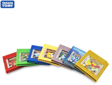 TAKARA TOMY Pokemon Series 16 Bit Video Game Cartridge Console Card Classic Game Collect Colorful Version English Language