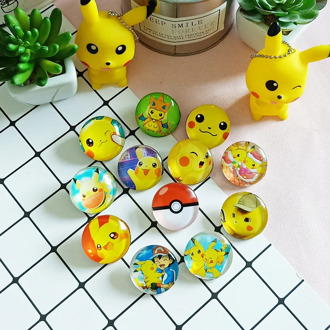 TAKARA TOMY POKEMON Time Gem Badge Pikachu Pikachu Cartoon Harajuku Brooch Badge Pokemon Badge