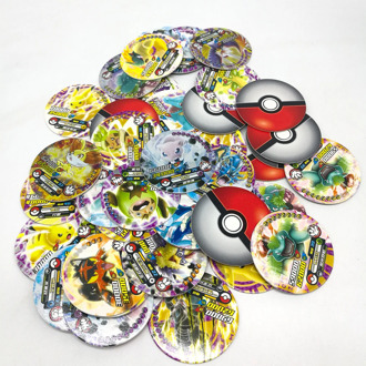 TAKARA Toys 288pcs Shining Pokemon Round Cards Collections Pikachu Flash Card 12pcs/box 24box/set Board Game for Kids Gift