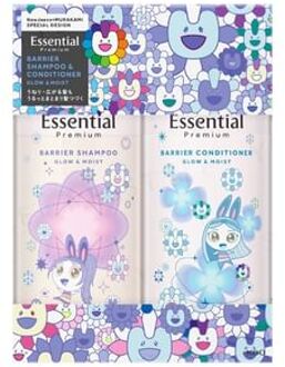 Takashi Murakami Design Essential Premium Barrier Glow & Moist Shampoo & Conditioner Set 1 set