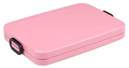 Take a Break Flat lunchbox - Nordic Pink Zwart