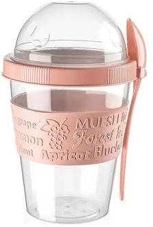 Take & Go Fruit Yogurt Container With Lid With Spoon Fast Food Fruit Vegetables Preparation Storage Home