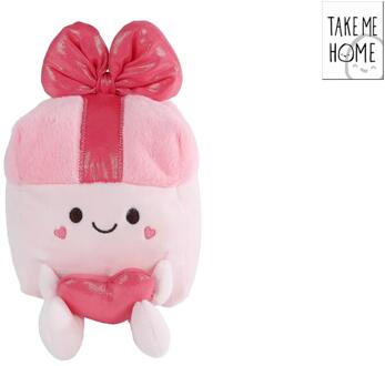 Take Me Home cadeau roze pluche 19,5cm