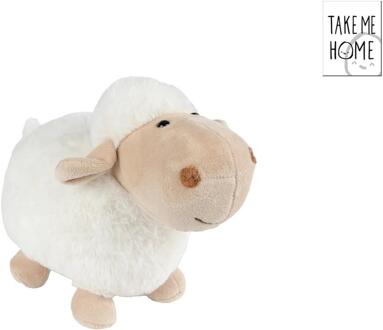 Take Me Home schaap pluche staand 27cm wit
