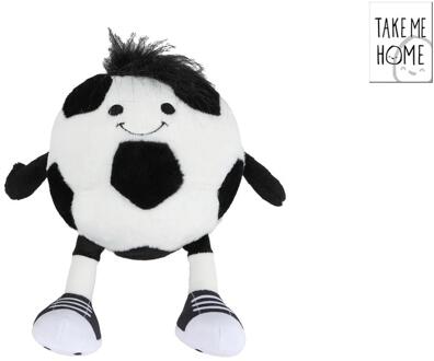 Take Me Home voetbal pluche 16,5/25cm wit