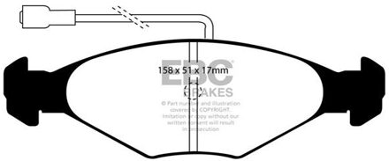 TALBOT Remblokkenset, schijfrem DP384