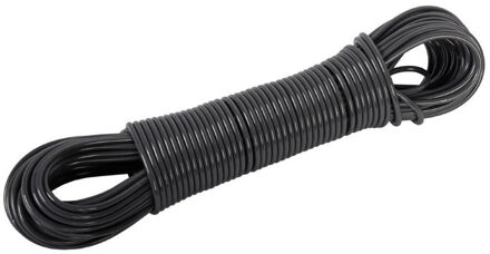 Talen Tools 1x Waslijnen / drooglijnen 30 meter donkergrijs - Drooglijn