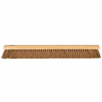 Talen Tools Bezemkop binnen - bruin - FSC hout/kokos - 90 cm